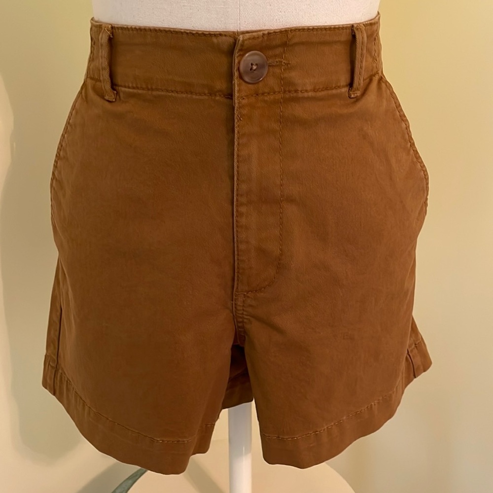 LOFT WASHED TWILL SHORTS